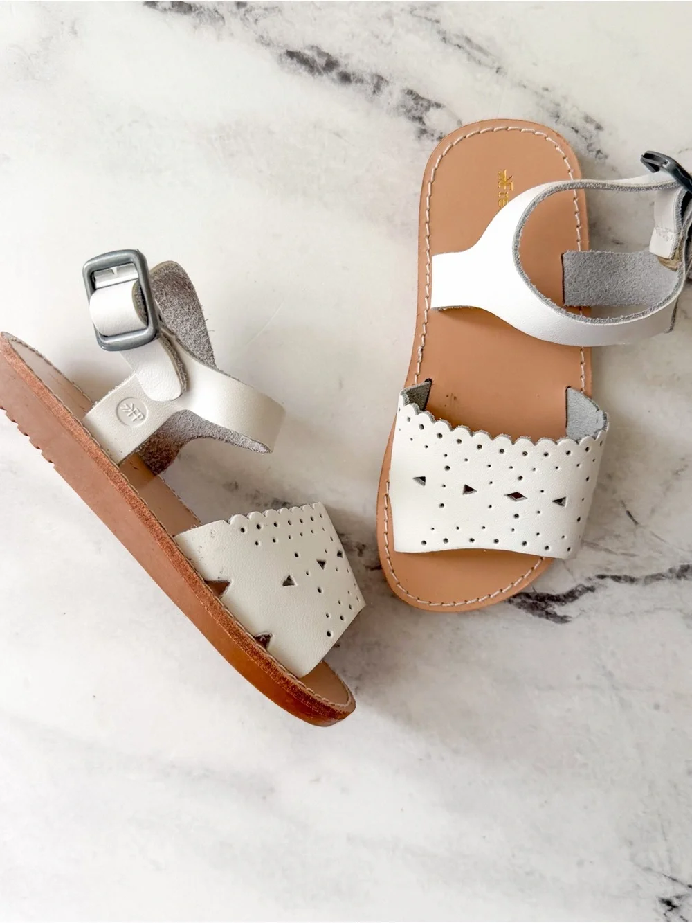 Freshly Picked Laguna White Leather Sandals